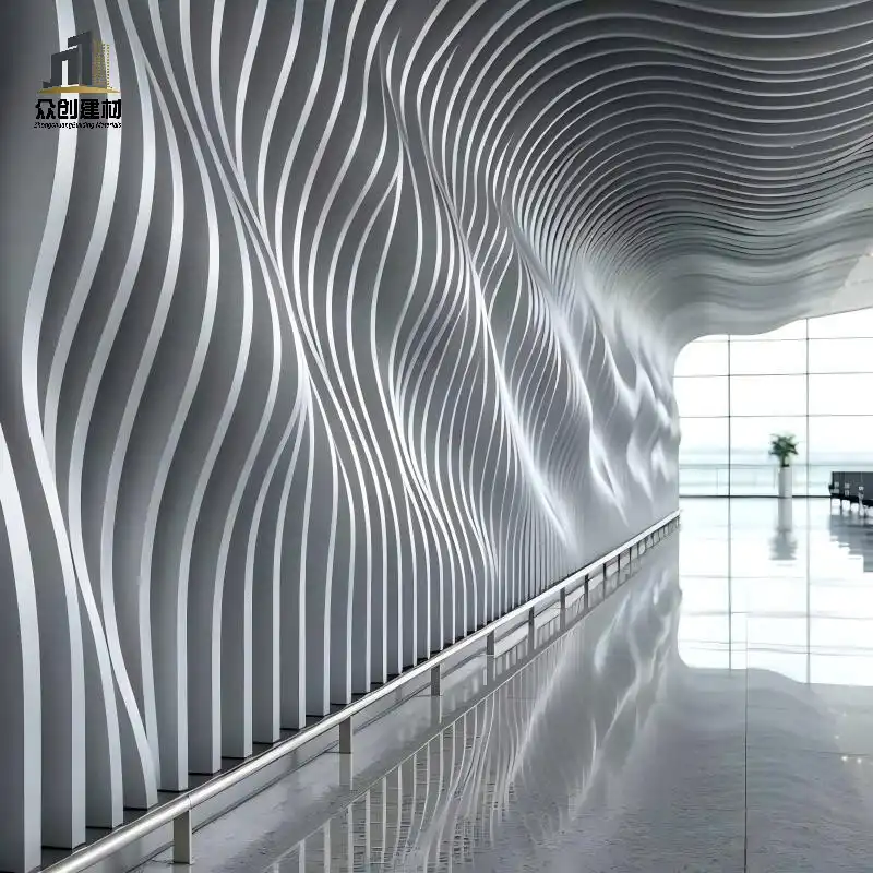 Wave Pattern Aluminum Baffle Panel